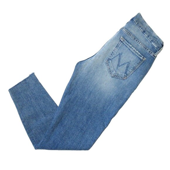 Mother The Looker Ankle Step Fray in Exposed Secret Sister Skinny Jeans 28 - Picture 7 of 11